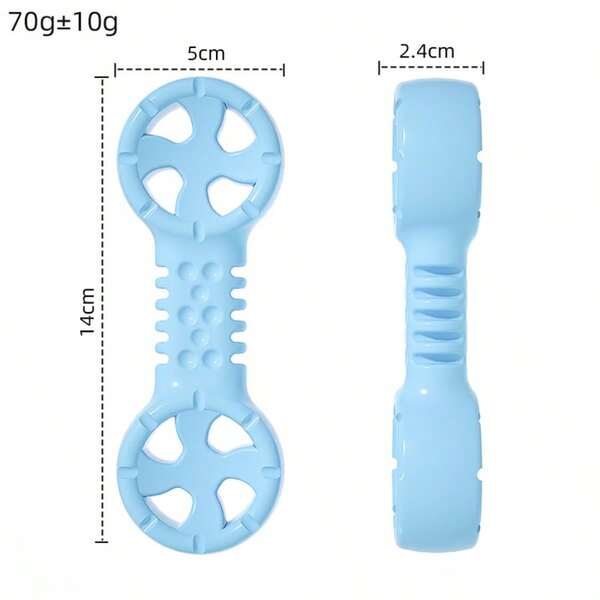 New Wolf Fang Bone Self-Entertaining TPR Windmill Shaped Chew Toy, Teeth Cleaning Interactive Toy Suitable For Playful Dogs