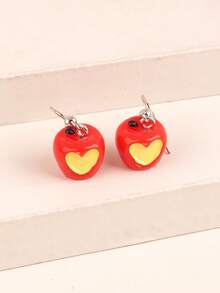 1 Pair Fun, Creative, Cute Food Toy Simulation Mini Banana Earrings, Personalized And Playful Girl Heart Earrings, Designed With A Sense Of Three-Dimensional Pendant Earrings, Suitable For Women's Daily Wear - Yellow - View 18