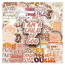 50pcs/Pack Boho Style JD Character English Graffiti Stickers, Cartoon Cute Reward Party Supplies - Aesthetic Scrapbook Stickers Suitable For Water Bottles, Laptops, Luggage - Decals - Halloween, Thanksgiving, Christmas And Easter Gifts