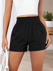 Teenager Mädchen Volant Taille Loose Shorts, Sommer (YY591)