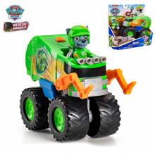 Spin Master Rescue Fleet Series - Rocky Transformable Monster Truck Green Recycling-Themed With Interchangeable Tool Attachments, Design For Creative Play (PVC Material, 3+ Years, Non-Slip Traction, Play Set)