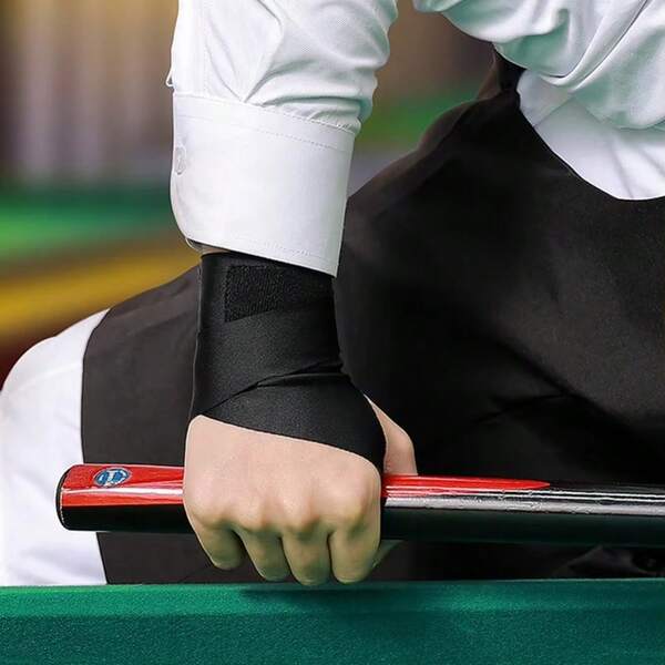 Guante de billar, entrenador de muñeca para mejorar las habilidades de billar, brazalete de snooker portátil para práctica al aire libre para adultos, mujeres y hombres