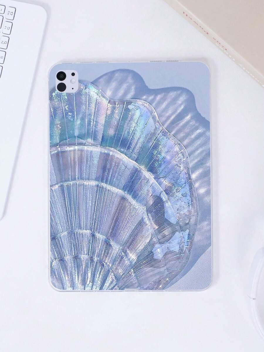 1pc Transparent Colorful Painted Shell Pattern Lightweight & Ultra-Soft TPU Minimalist/Personalized IPad Tablet Protective Case, Compatible With IPad 10th Gen, IPad 9.7/10.2/10.5/10.9/11 Inch, IPad Air 11 Inch (M2) - 2024, IPad Pro 11 Inch (M4) - 2024 - Multicolor - View 1