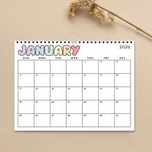 2026 Minimalist Wall Calendar, January 2026 - December 2026, Creative Cartoon Monthly Calendar, Monthly Planner, Suitable For Home & Office, Christmas & New Year Gift,Back To School,School Supplies