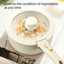 [Juego de utensilios de cocina antiadherentes] Juego de 5 piezas de utensilios de cocina antiadherentes: ollas y sartenes con mango desmontable, aptos para inducción, lavavajillas y horno