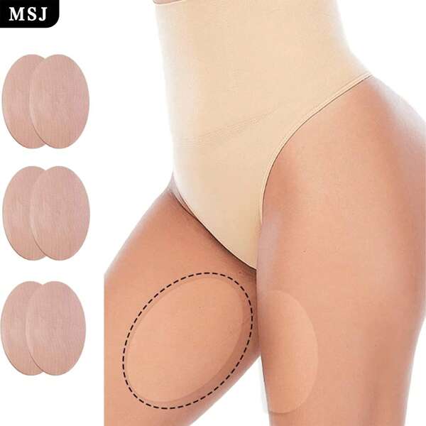 Juego de 10 bandas antirroce para muslos, funda protectora transparente para muslos de TPU y tela no tejida autoadhesiva, parche corporal cómodo y absorbente para el sudor para prevenir la fricción