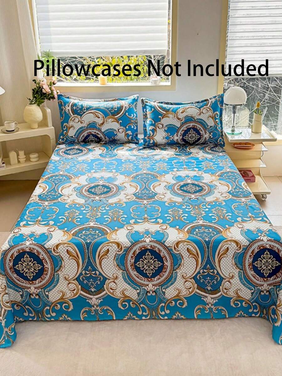 1 Pc Bed Sheet, Soft & Comfortable Mattress Protector, Valentine's Gift Bedding, Children Cartoon Love Geometric Pattern Bed Sheet Set, Heart Shaped Design Bedding Set, Home Decor, Fits Twin, Queen, King Size Beds, Washable