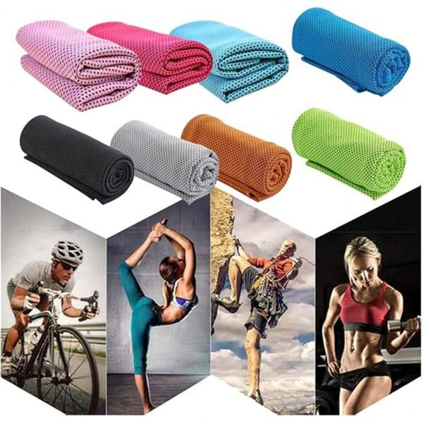 1 Stück (30*90cm) Schnellkühlende Handtuch, Nacken-Kühlhandtuch, aus Microfaser weich & atmungsaktiv, geeignet für Yoga, Fitness, Camping, Golf, Fußball und andere Outdoor-Sportarten