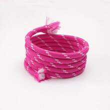 5M 5mm Corda Trançada Multiúso - Corda Colorida de Poliéster para Cordões Externos, Fazer Pulseiras, Chaveiros, Coleiras de Cachorro