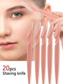 20/3 piezas Conjunto de Recortadora Eléctrica de Cejas Color Café, Depiladora para Cejas, Boca, Cara para Hombres y Mujeres, Adecuada para Principiantes, Compacto y Portátil, para Uso Diario o Viaje, con Tapa Protectora