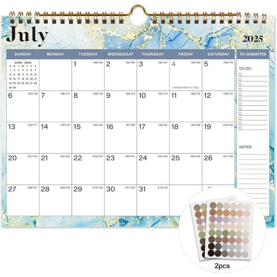 Local Delivery20252026 Calendar 18 Monthly Wall Calendar, July 2025