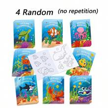 Livre de coloriage DIY sur le monde sous-marin et la vie marine, livre d'activités thématique océanique créatif avec des créatures marines fascinantes, convient pour des projets artistiques, le soulagement du stress, l'apprentissage et un excellent cadeau pour les passionnés de l'océan