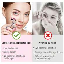 Contact Lens Applicator Tool, Eye Opener For Contacts For Easy Insertion And Removal, With Contact Lens Case, Sucker+Tweezer With Soft Tip - Multicolor - View 5