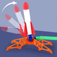 Kids Outdoor Launching Rocket Toy For Parent-Child Interaction, Suitable For Indoor/Outdoor Use, Stepping Design, Suitable As Easter, Halloween And Christmas Gifts