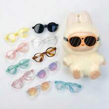 1 PIEZA [solo accesorios] Accesorios de ropa LABUBUO Accesorios universales para muñecas de primera y segunda generación, gafas de sol/gafas multiuso de 17 cm para muñecas de verano en varios colores