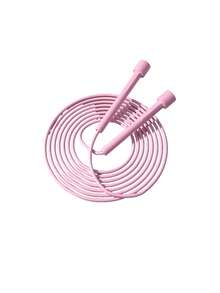 2Pcs Adjustable Pink Fitness And Weight Loss Skipping Rope - Durable, Solid Color, Perfect For Exercise And Body Shaping, Gym Accessory - Multicolor - View 10