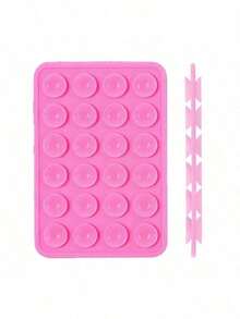 3pcs Silicone Phone Grip, Suction Cup Phone Holder, Hands Free Phone Handle, Finger Ring Stand Compatible With Iphone & Android,It Is Suitable For Smooth Glass Back Cover Of Mobile Phone, Not For Rough Frosted Back Cover Of Mobile Phone White + Black + Pink + Transparent + Rosered Easter Parade Spring Celebration - Multicolor - View 15