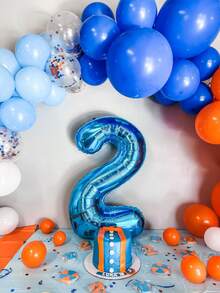 40 Inch Large Numbers Balloons ,Foil Mylar Big Number Balloons For Birthday Party Supplies Decorations - Blue - View 2