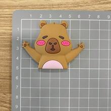 10/15PCS Shoe Accessories , Cute Capybara And Little Monster Cartoon Hole Shoes Flower Shoe Buckle, Removable DIY Shoe Decorations Gift Creative Street Style , PVC Soft Rubber Material ,DIY Shoe Buckle ,Shoe Flower Shoe Clip High-End Temperament New Shoe Buckle,Hole Shoes Accessories Slippers Children And Adults Universal Detachable DIY Cute Accessories,Can Be Matched With Any Style