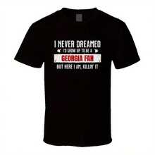Most Popular Georgia Fan Vintage Funny Never Dreamed Dogs Gift T Shirt - màu đen - Xem 1
