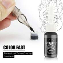 DQFART All-In-One Rotatable Tattoo Gun Kit With 1500MAH Power Tattoo Machine, 10 Tattoo Inks, Tattoo Diluent And A Variety Of Tattoo Supplies. A Complete Tattoo Kit Suitable For Beginners And Tattoo Artists