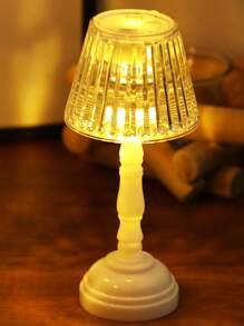 1pc Mini LED Crystal Desk Lamp Acrylic Diamond Table Lamp LED Night Lights Bedside Lighting Light For Bedroom Decorations,Home Decor Mini Table Lamp,Room Decor Night Light,Mini Desktop Projection Lamp