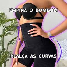Shapewear Shorts With Built-In Belt Lifts Butt Slims Waist Shapewear Lifts Butt Slims Waist Premium Casual-Comfortable - 黑色 - 查看 4