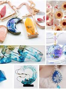 UV Resin Liquid, 500g/1000g Transparent UV Resin Hard Glue, For Handicraft Jewelry Making DIY Craft Set - Nhựa UV - Xem 8