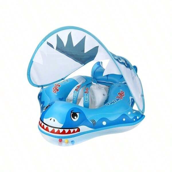 Flotador de piscina para bebés con dosel, flotador de natación de PVC para bebés, flotador de piscina inflable para niños, flotador de natación de verano, cojín flotante, aros de natación, flotador de playa divertido