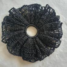 1 rollo de 50 g de madeja de hilo de crochet único, dorado y plateado, con purpurina, tejido a mano para proyectos de tejido y crochet. Perfecto para crear suéteres, gorros, bolsos y muñecas.