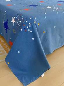 1 Pc Bedsheet, Bedding, Soft & Comfortable Mattress Protector, Valentine's Day Gift Bedsheet, Children Cartoon Love Geometry Pattern Bedsheet, Heart Shape Pattern Bedding Set, Home Decoration, Double Bed, Super King, King, Mother's Day Bedding, Washable Bedding Gift