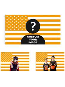 1 Stück personalisierte Foto Garten Flagge mit Ihrem Bild im amerikanischen Flaggenstil, Yard Fahne Geschenk für Mama, Papa, ihn, sie, 60x90cm/90x150cm/122x183cm Außendekoration für Valentinstag, Muttertag, Vatertag, Geburtstag, Jahrestag