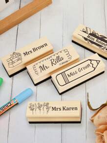 1pc Personalized Dry Erase Board Eraser – Custom Gift For Teacher From Student, Ideal For Birthday,Holiday,Or End Of School Year.Customized Style And Name Gift.Teacher Appreciation Gifts For Whiteboard.These Custom Erasers Make Thoughtful,Practical Gifts For Classroom Teachers,Daycare Workers,Or Homeschooling Parents,For School Supplies,Back To School