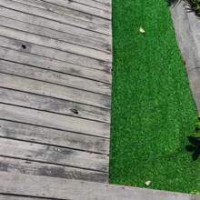 15mm Thick Artificial Grass Turf Mat, Military Green, Indoor Outdoor Realistic Synthetic Lawn Carpet, Fake Grass Carpet For Wedding, Patio, Balcony, Fencing, Plastic Artificial Grass Rug