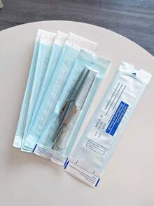200/100/50个装耐高温美甲工具消毒袋,多种尺寸自封式消毒袋,一次性消毒储存袋,适用于美甲工具、修脚工具、纹身工具、牙科工具、美甲用品、美甲艺术工具。高温消毒后提供长期无菌保护,防止交叉感染。美甲沙龙、纹身工作室、牙科诊所及日常使用必备的消毒耗材。 - 藍白色 - 查看 10
