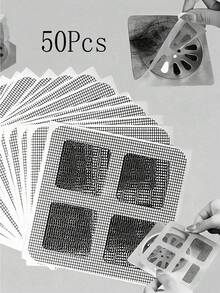 10-50 Pcs.Shower And Bathtub Hair Collector - Easy To Use, Drain Filter Sticker, Disposable Drain Cover, Suitable For Showers, Sinks, And Laundry Rooms, Easy To Stick, Hair Plug Drain Cover, Disposable Drain Filter, Bathroom Hair Collector Plug, Drain Cover, Kitchen Sink Filter, Disposable Shower Drain Hair Collector Back To School - Multicolor - View 7