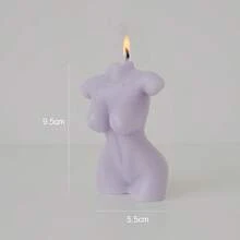 1pc Soy Wax Scented Candle Decor, Natural Ingredients For Pregnant Women & Children, Suitable For Home Decoration, Valentine's Day Gift, Wedding Favor, Christmas Gift For Her, Candle Holder Set, Women's Gift, Candle Gift Set, Wax Melts - Multicolor - View 8
