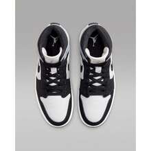 Zapatillas Nike Air Jordan 1 Mid SE DV0427-100 para mujer, talla 12, color blanco vela y negro, modelo EFAS114 - Multicolor - Ver 4