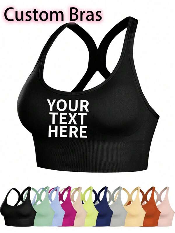 1 Stück personalisierte Damen Sexy Unterwäsche, personalisierter Buchstabe Name, Damen Sexy Halterlose BH mit Lifting-Effekt, bequeme und atmungsaktive Sport-Unterwäsche, geeignet für den täglichen Gebrauch, geeignet für Feste, Spezial-Geschenk für Jahrestage