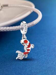 1 pièce Pendentif à la mode Koi Perles Breloques Convient pour Bracelets Femmes Bracelets Jonc DIY Fabrication de Bijoux et Assortiment Quotidien de Bijoux Décoration pour Filles