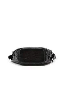Women's Fashion Trending Rock Style Handbag, Wrinkled Casual Dumpling Shoulder Bag, High-End Versatile Commuter Bag, Suitable For Going Out, Dates, Work/Office, And Daily Outings, Photo Shooting