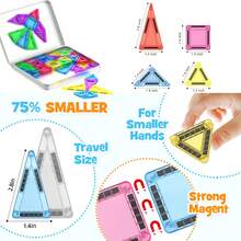 4-8 Years Old Children's Magnetic Building Blocks, Preschool Toys, Magnetic Construction Toys, STEM Outdoor Kids Toys, Gifts For Boys And Girls Over 3 Years Old, Pocket-Sized Mini Blocks, Classroom Essential, Random Colors