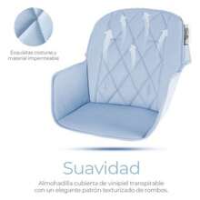 Periquera para bebé, cómoda, segura, resistente, 2 funciones de pata armar, - Azul - Ver 5