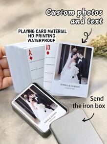 Customized Guestbook Playing Cards Customized Playing Cards With Photos Wedding Signature Book Blessing Cards For Married People Guestbook For Weddings Graduation Birthday Celebrations