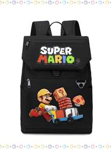 Super Mario Mario Game Theme Schoolbag Casual College Men And Women Anime Storage Shoulder Bag
