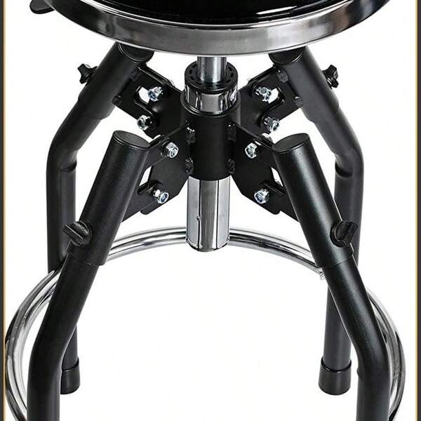 Heavy Duty Adjustable Hydraulic Shop Stool,Garage Bar Stool, 29in To 33.86in, 330-Pound Capacity, Black