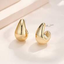 4 Pairs Of Fashionable Cute Distinctive Gold & Multi-Color Teardrop Earring Sets, Suitable For Women's Daily Wear, Gift For Friends - Multicolor - View 7