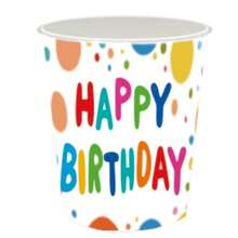 10 件/20 件/50 件/套，生日快乐派对用品套装，一次性纸质生日盘子、餐巾、杯子和彩色装饰物品，时尚派对礼物，圣诞节 - 彩色 - 查看 5