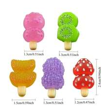 6pcs/12pcs Fruit Popsicle Refrigerator Magnet, Office Whiteboard Kitchen Home Bedroom Decoration Refrigerator Memo Sticker Birthday Gift Graduation Ceremony Wedding Decoration