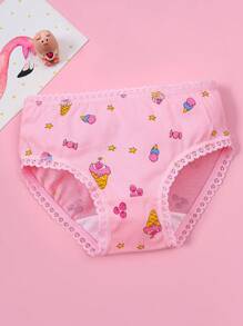 12 piezas de bragas para niñas preadolescentes, sin sensación de cuña, suaves, transpirables, aptas para todas las estaciones, con patrones surtidos (diseños aleatorios)
